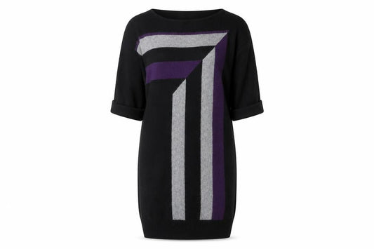 Marks & Spencer Women's Black Jumper Dress - Size 12