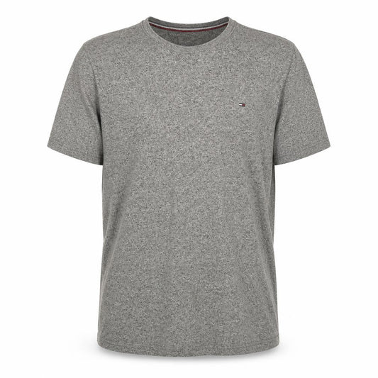 Tommy Hilfiger Men's Grey L T-Shirt, Crew Neck, Logo Accent