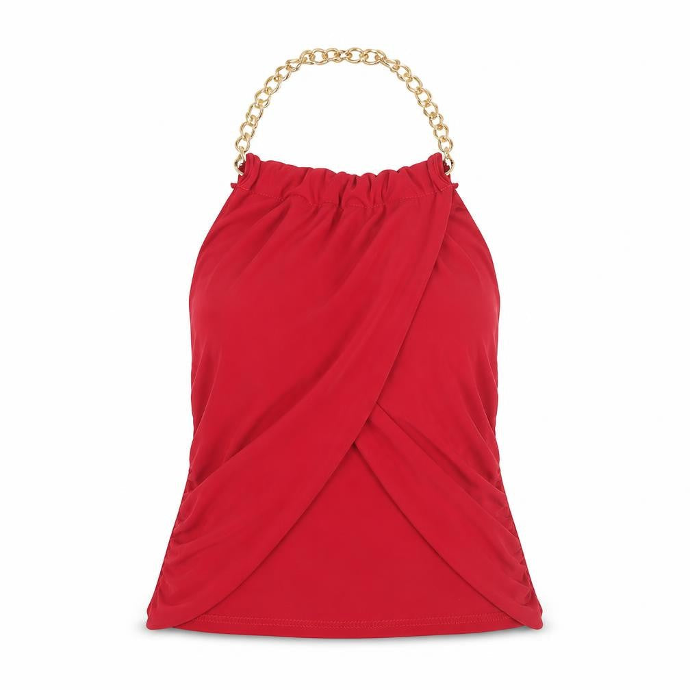 Quiz Women's Red Halter Camisole Top Size 14