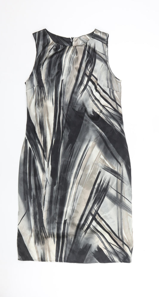 Wallis Women Grey Sheath Dress Size 12