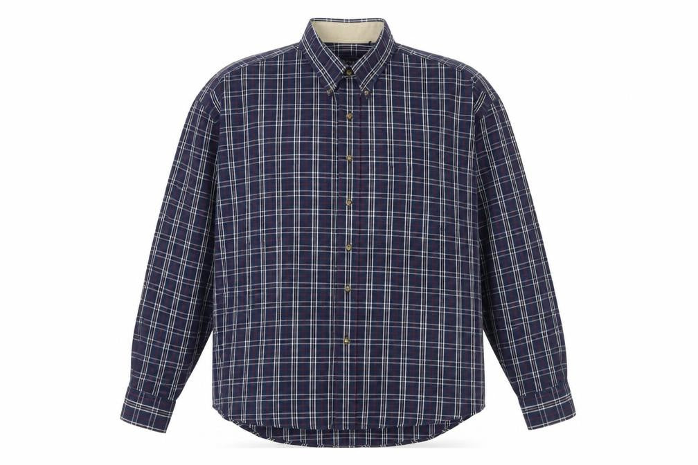 Van Heusen Men's Large Plaid Button-Up Shirt Multicoloured