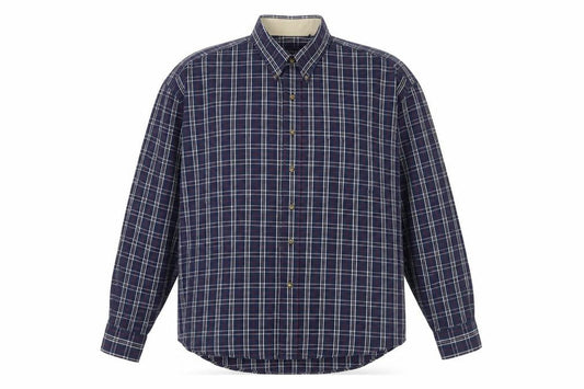 Van Heusen Men's Large Plaid Button-Up Shirt Multicoloured