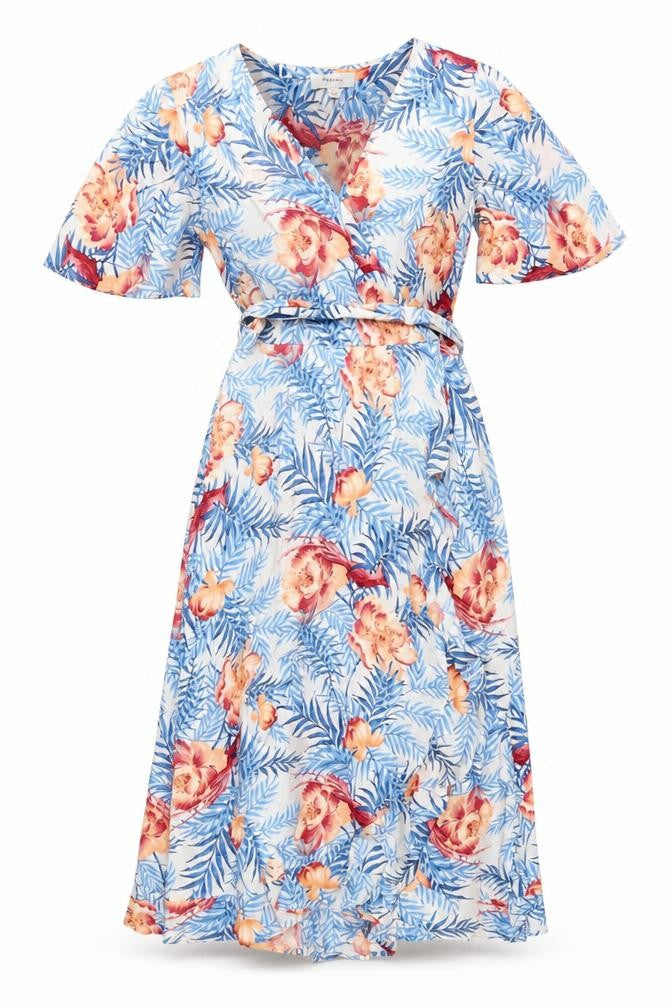 Marks & Spencer Women's Floral Wrap Dress Size 8