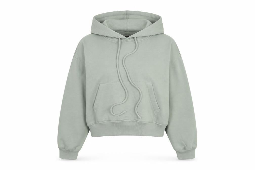 Zara Women's Green Pullover Hoodie Size 12