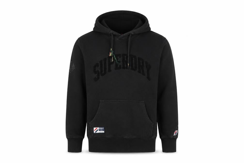 Superdry Men's Black Pullover Hoodie S