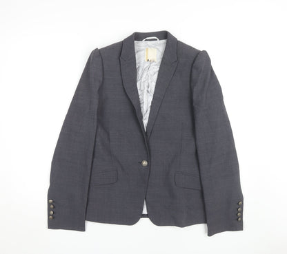 Next Women’s Grey Blazer Jacket Size 14 Business Style