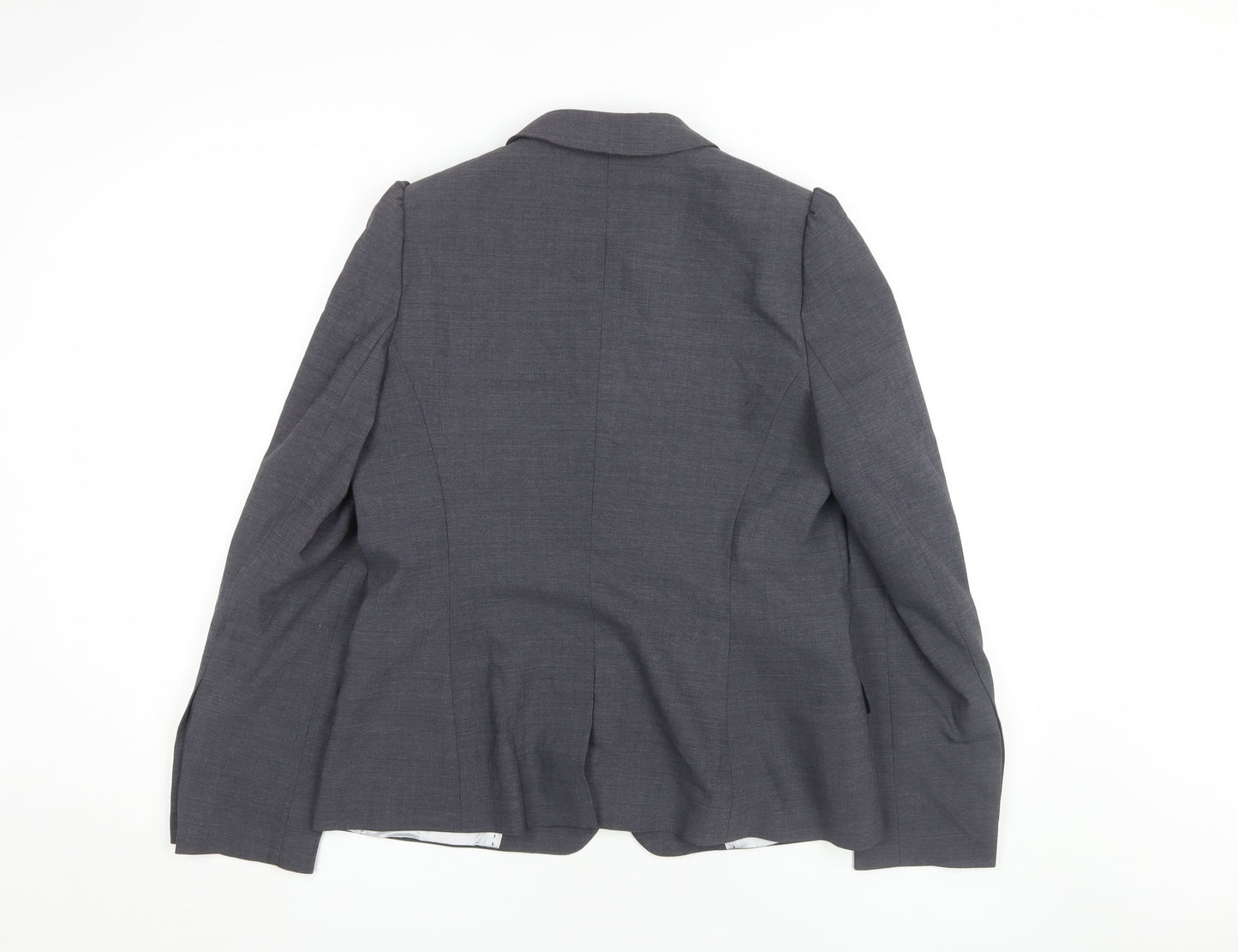Next Women’s Grey Blazer Jacket Size 14 Business Style