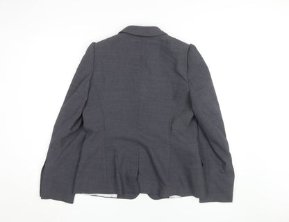 Next Women’s Grey Blazer Jacket Size 14 Business Style