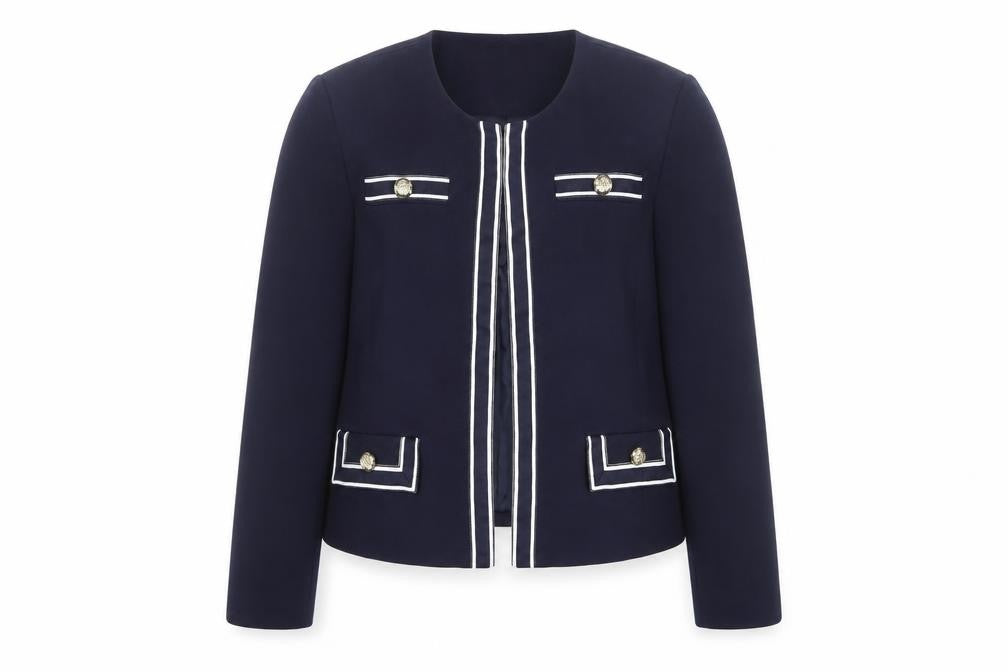 Dorothy Perkins Women's Blue Button Jacket Size 14