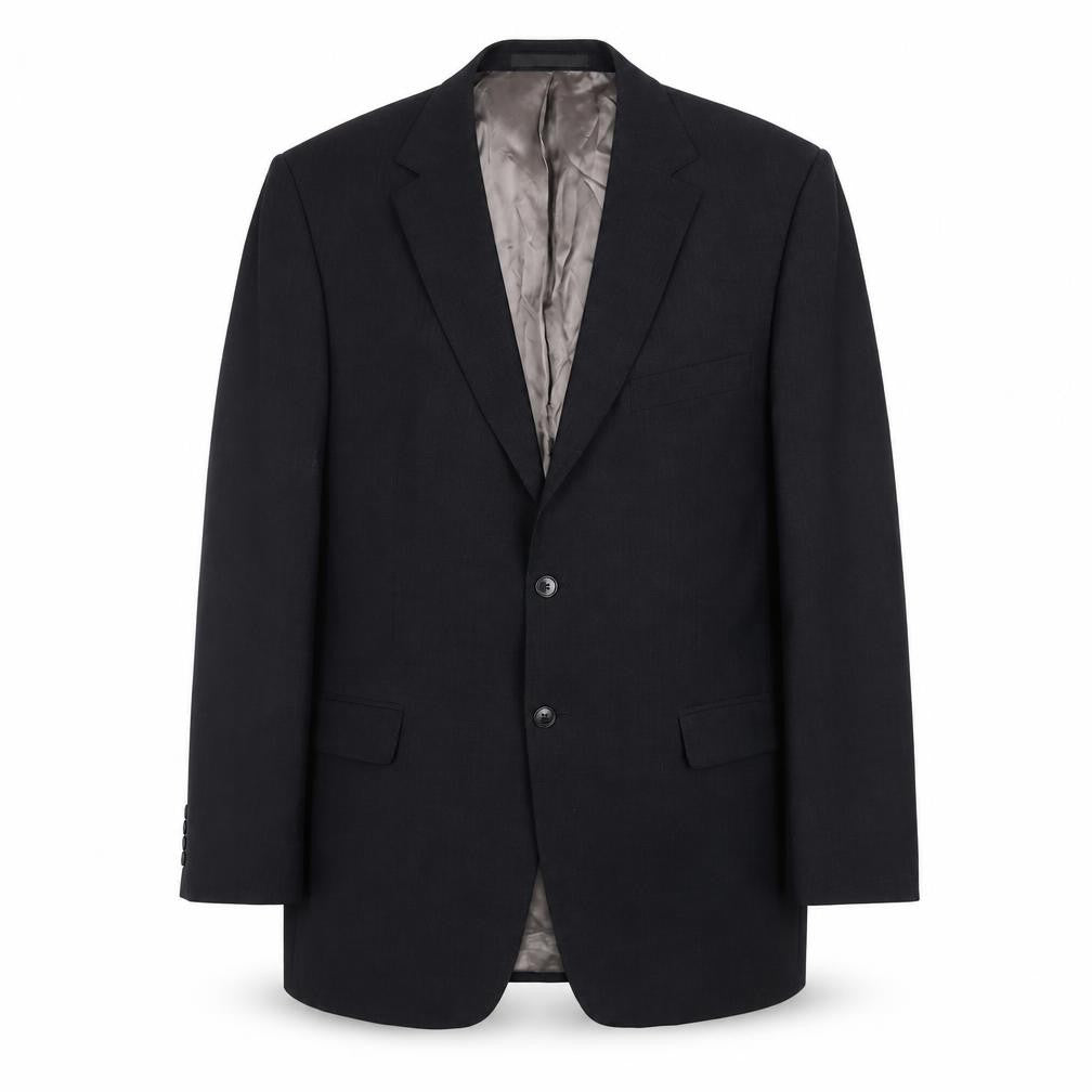 Marks & Spencer Men's Black Long Blazer Jacket - 42L