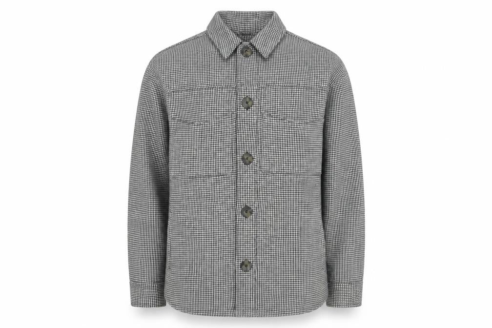 Pimkie Men's Check Jacket - Black, Medium, Collared