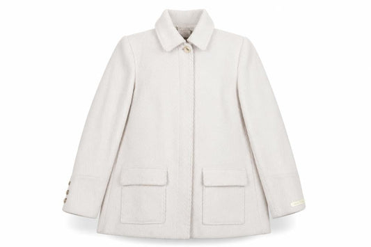 Ted Baker Women's Beige Classic Wool Overcoat Size 10