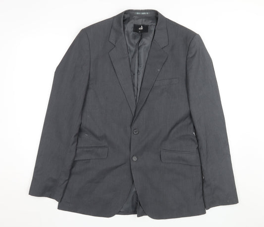 H&M Men's Grey Blazer 38R Regular Fit Formal