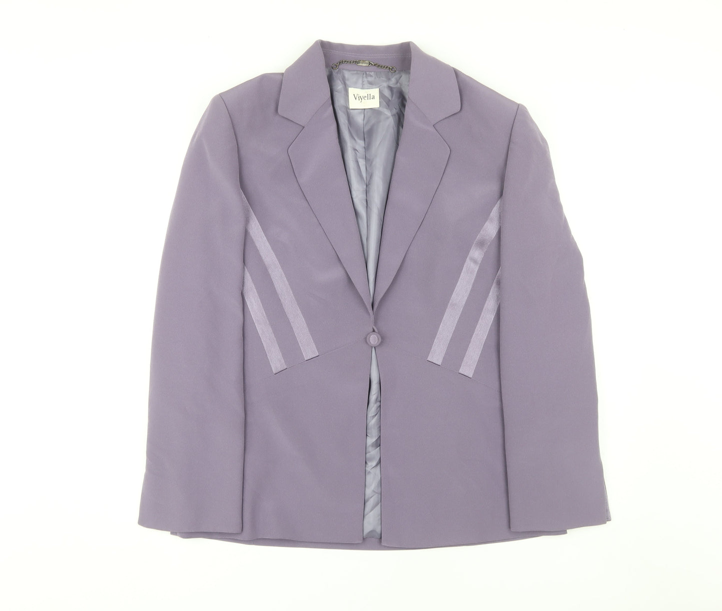 Viyella Women's Purple Blazer UK 14 Business Formal