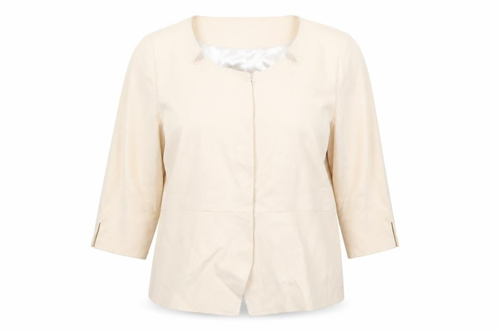 Per Una Speziale Women’s Beige Suit Jacket Size 18