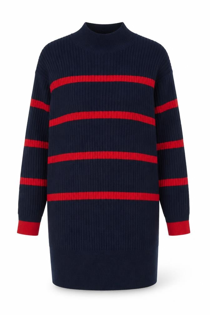 Marks & Spencer Women's Black Striped Pullover Jumper M