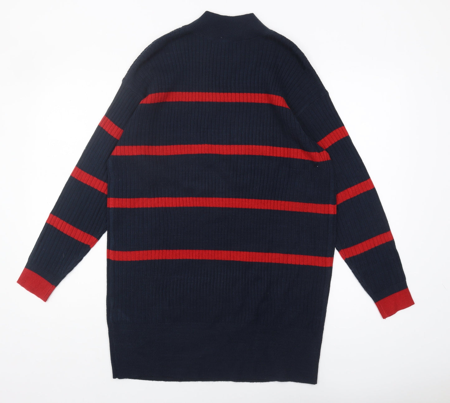 Marks and Spencer Women's Black Striped Pullover Jumper M