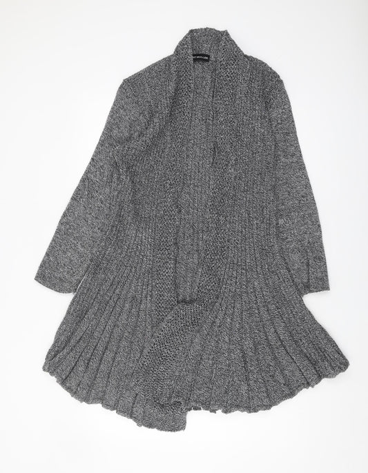 Kurt Muller Women's Grey Cardigan M Collared Style