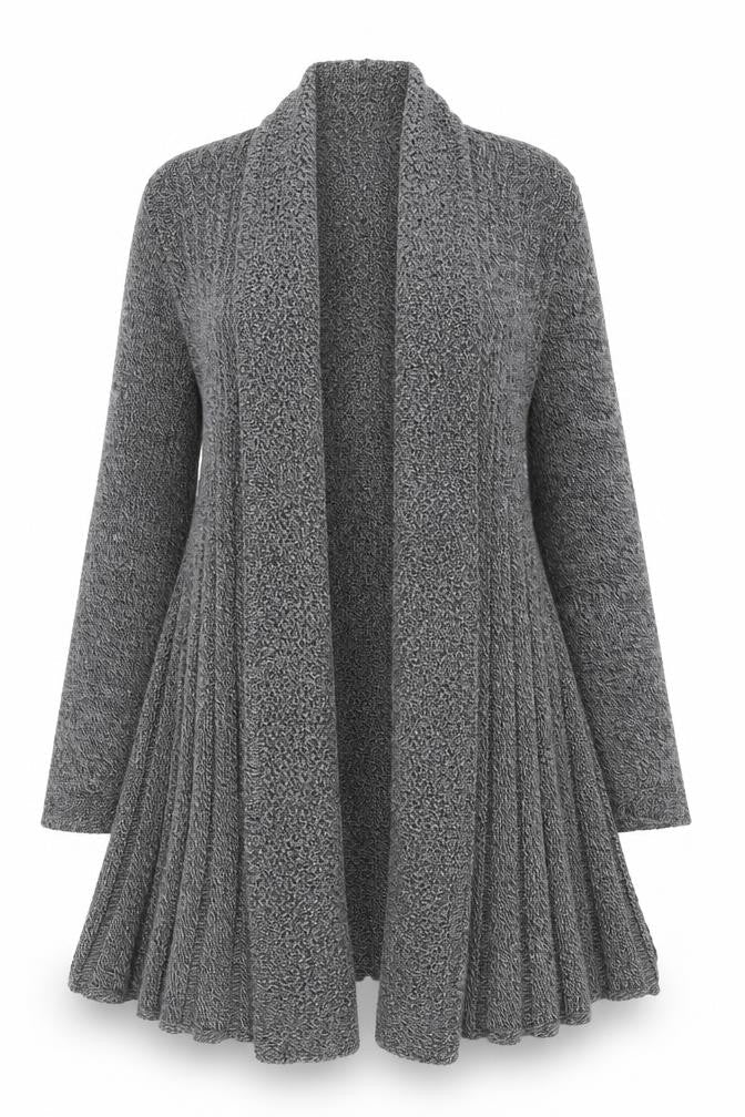 Kurt Muller Women's Grey Cardigan M Collared Style