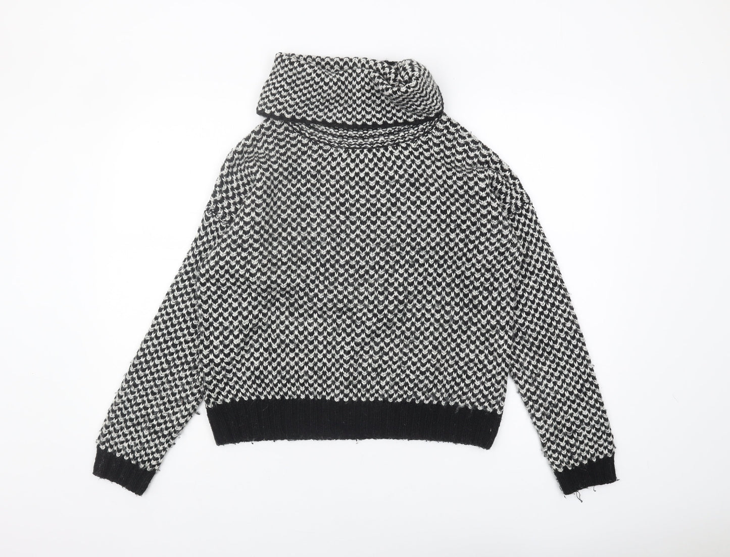 New Look Women's Black Cowl Neck Pullover M