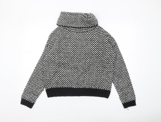 New Look Women's Black Cowl Neck Pullover M