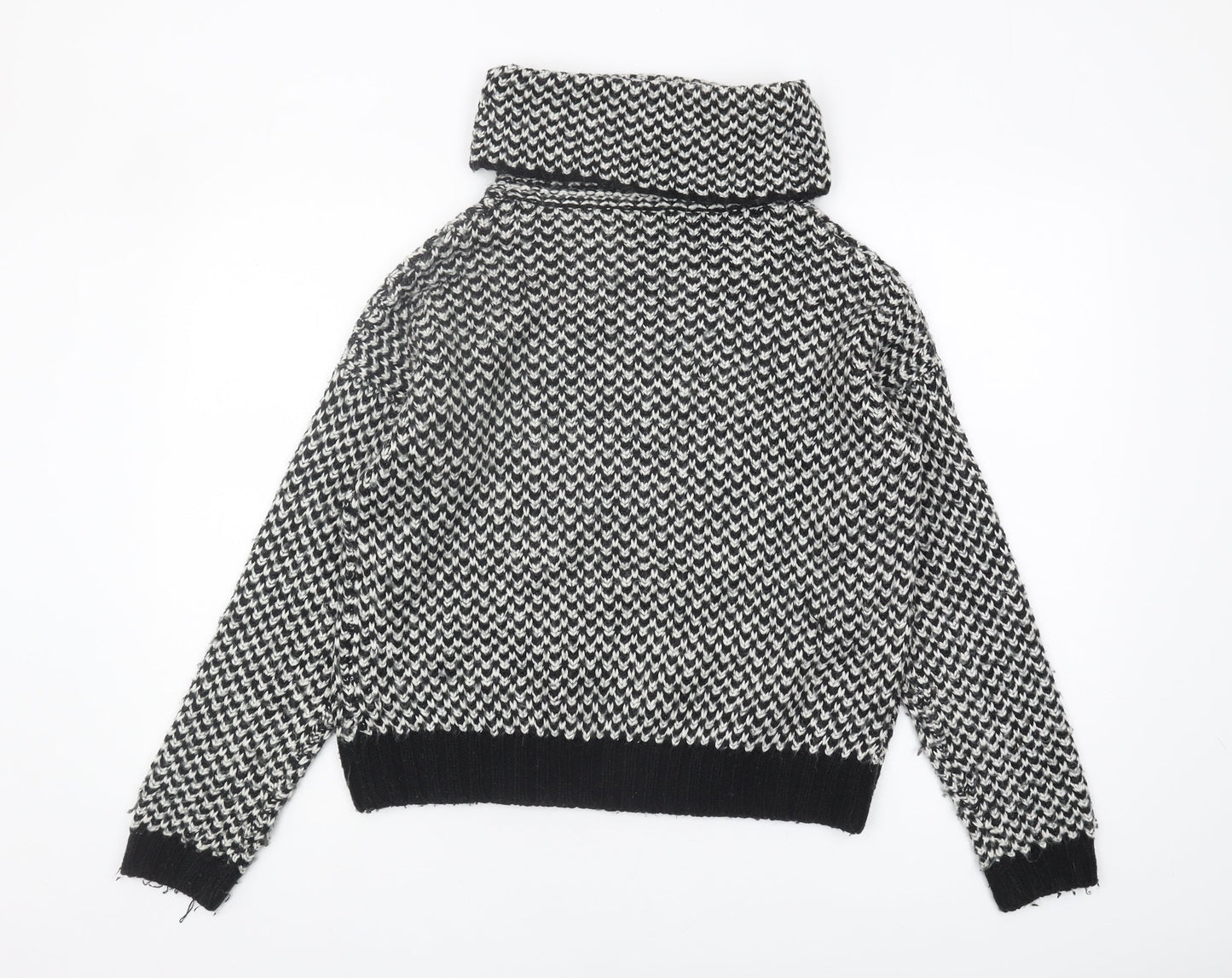 New Look Women's Black Cowl Neck Pullover M