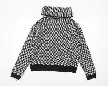 New Look Women's Black Cowl Neck Pullover M
