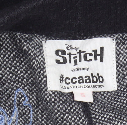 Disney Womens Black Joggers S - Stitch & Angel