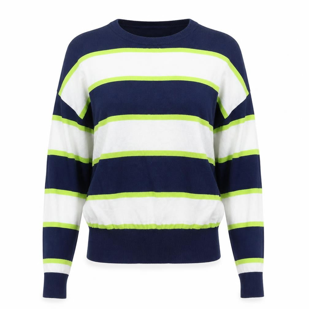WISPR Women's Multicoloured Striped Pullover Jumper S