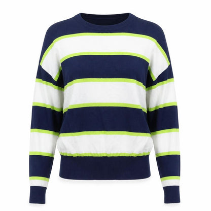 WISPR Women's Multicoloured Striped Pullover Jumper S