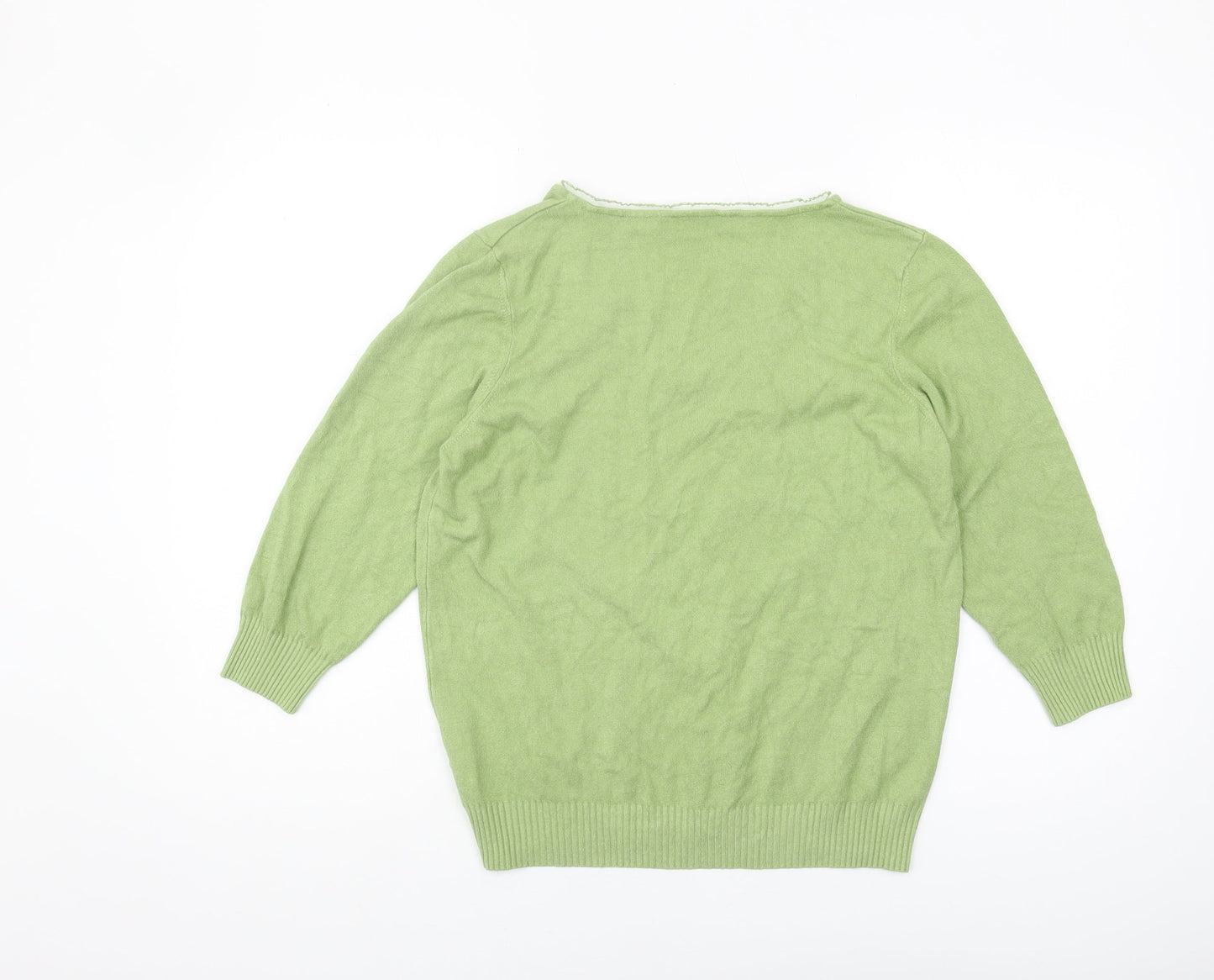 Per Una Women's Green Pullover Jumper Size 18