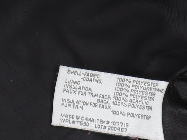Weatherproof Women's Black Rain Coat Jacket S