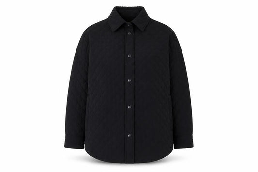 Zara Men's Black Quilted Jacket M - Casual Style