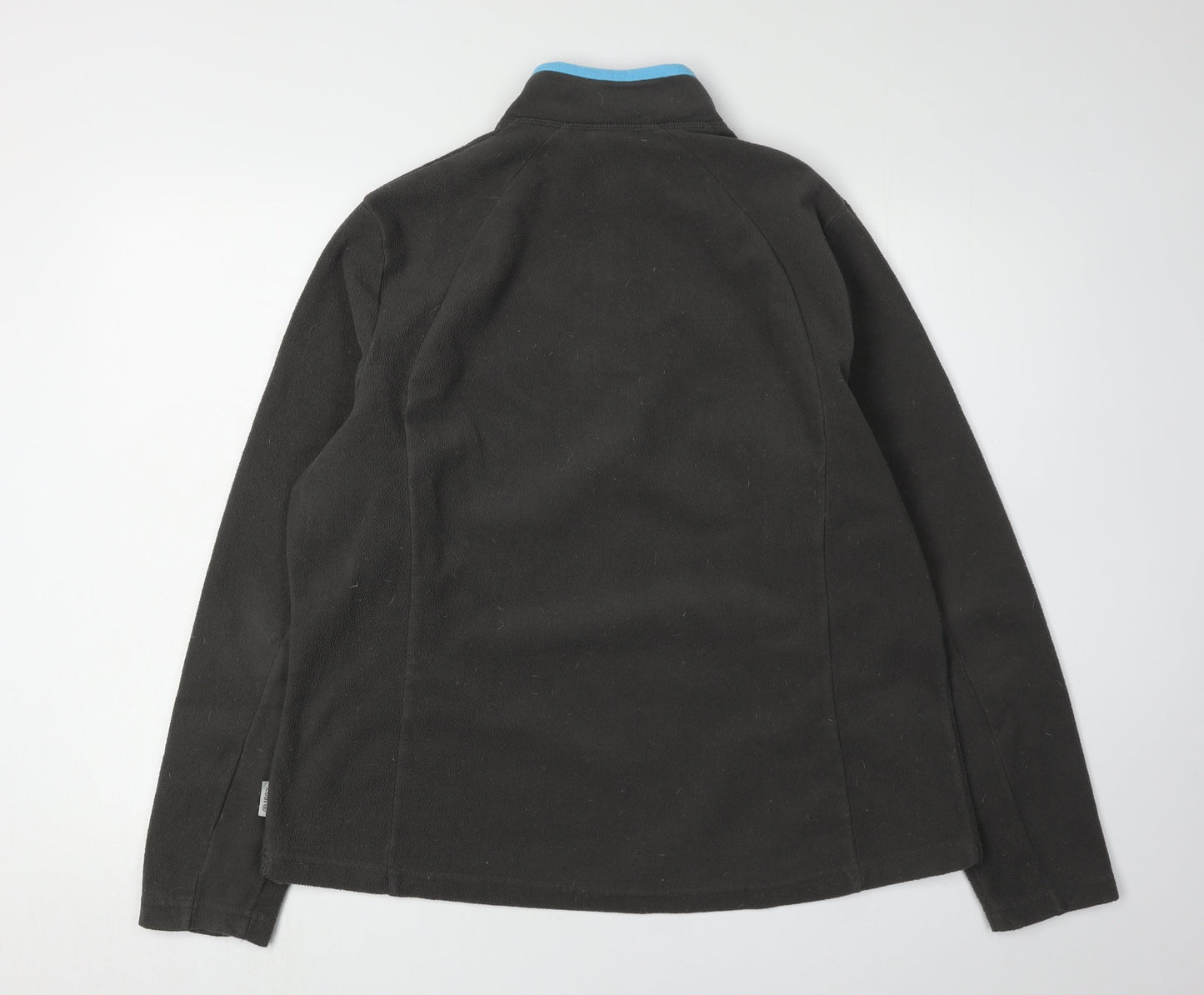 Quechua Unisex Black XL Fleece 1/4 Zip Outdoor Sweatshirt