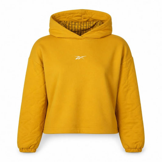 Reebok Women's Yellow Hoodie Size L Lightweight Logo