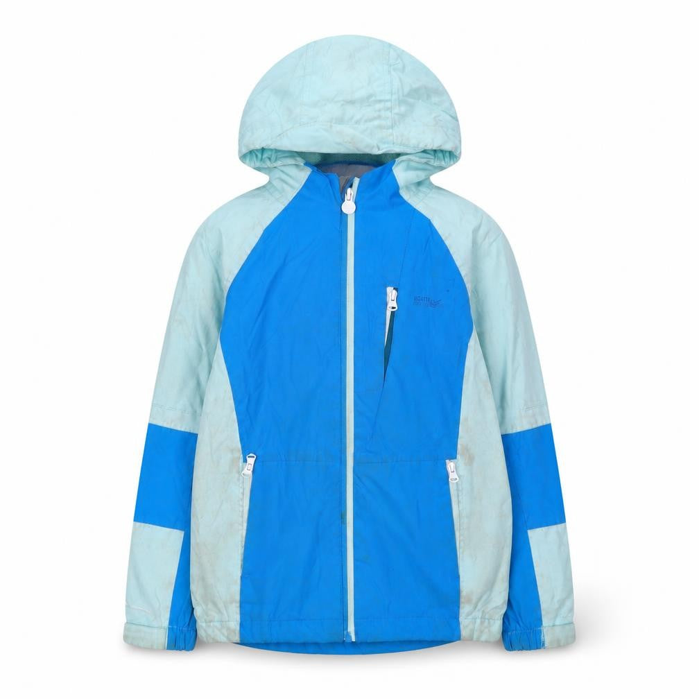 Regatta Boys Blue Waterproof Jacket 8 Years - Hooded Outdoor