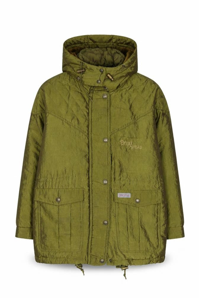 Step Ahead Girls Green Puffer Jacket, Hooded, 12-13 Years