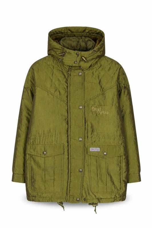 Step Ahead Girls Green Puffer Jacket, Hooded, 12-13 Years