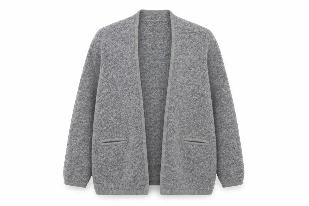 Eastex Women's Grey Long Sleeve Cardigan Size 14