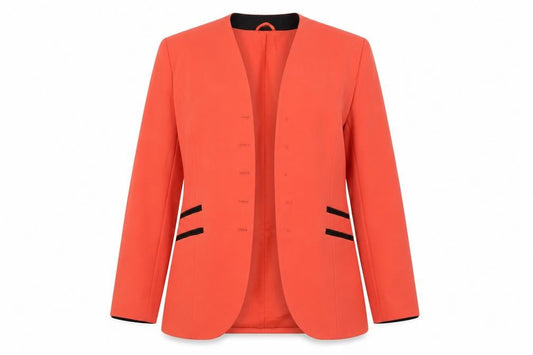 Jacques Vert Women's Orange Blazer, Size 12, Formal Wear