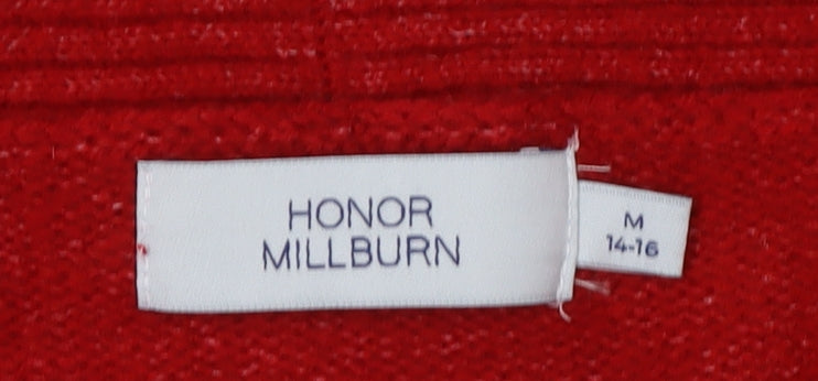 Honor Millburn Women's Red Cardigan Size 14