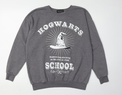 George Womens Harry Potter Grey Pullover Sweatshirt M