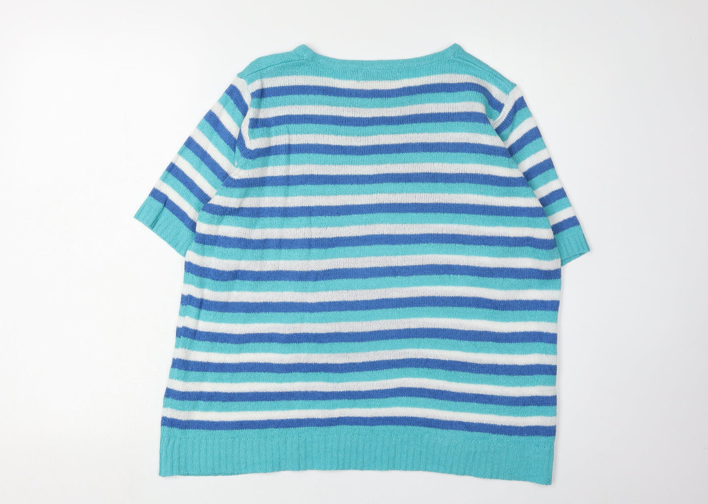Honor Millburn Women's Blue Striped Jumper M