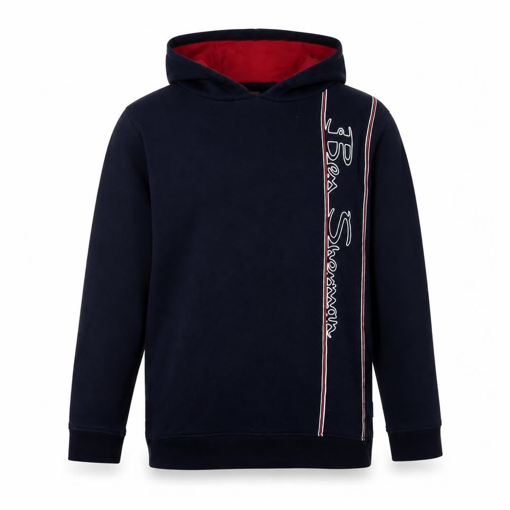 Ben Sherman Boys Blue Pullover Hoodie with Logo, Age 12-13