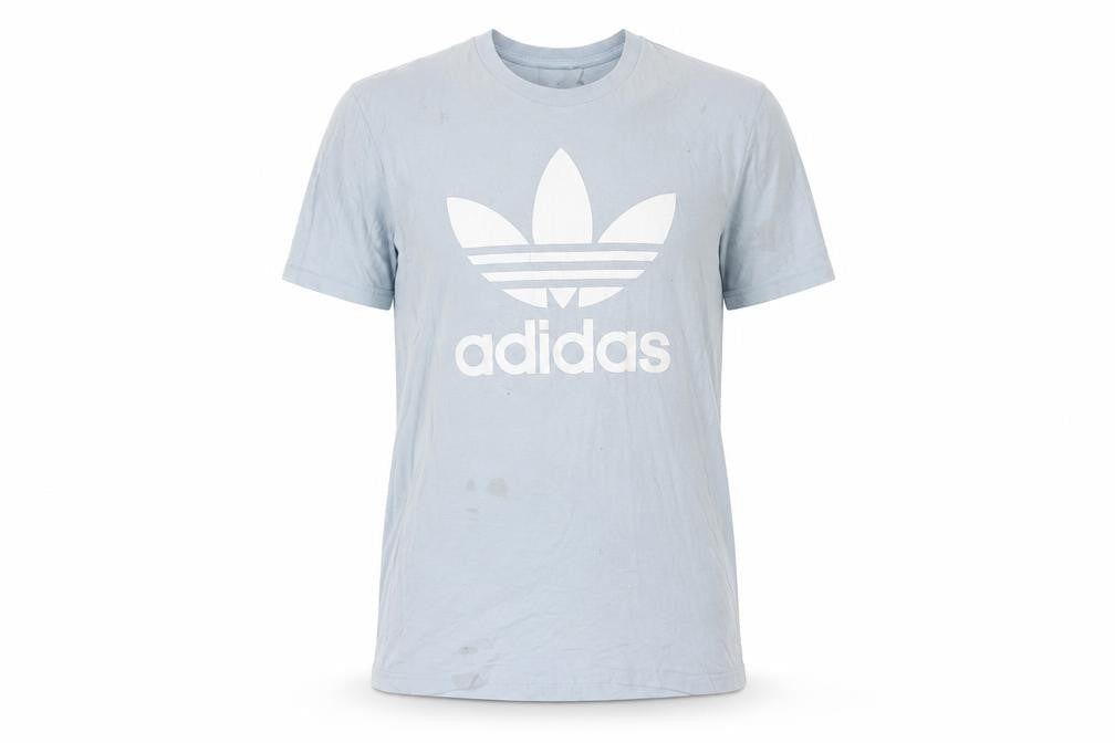 Adidas Men's Blue T-Shirt Size L with Logo