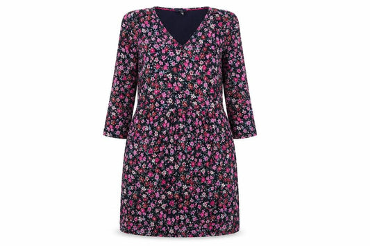 Joules Women's Multicoloured Floral Shift Dress Size 10