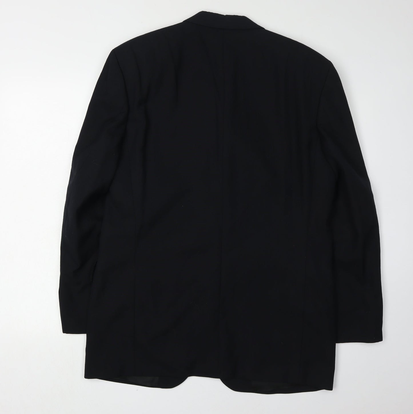 Baumler Men's Black Wool Blend Single Breasted Suit Jacket Size 38