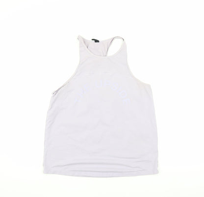 The Mens Upside White Tank Top S Gym Cotton Blend
