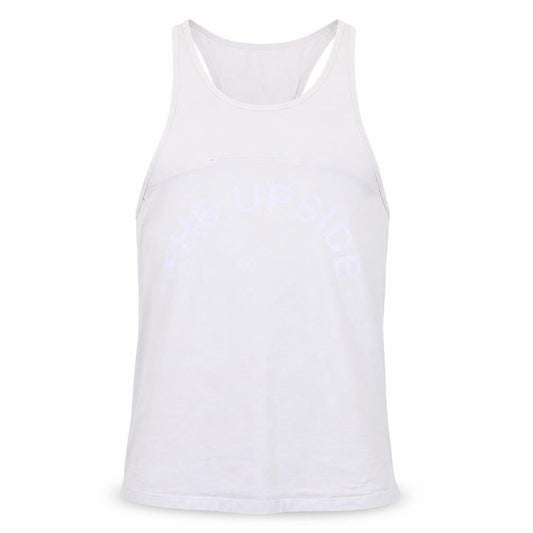 The Mens Upside White Tank Top S Gym Cotton Blend