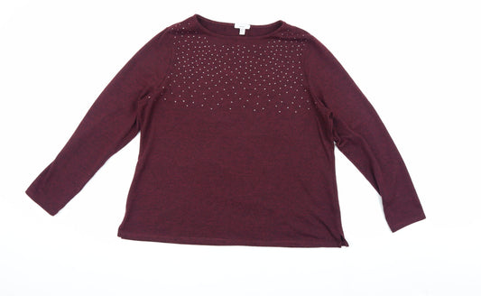 Spirit Women's Red Pullover Jumper Size 18